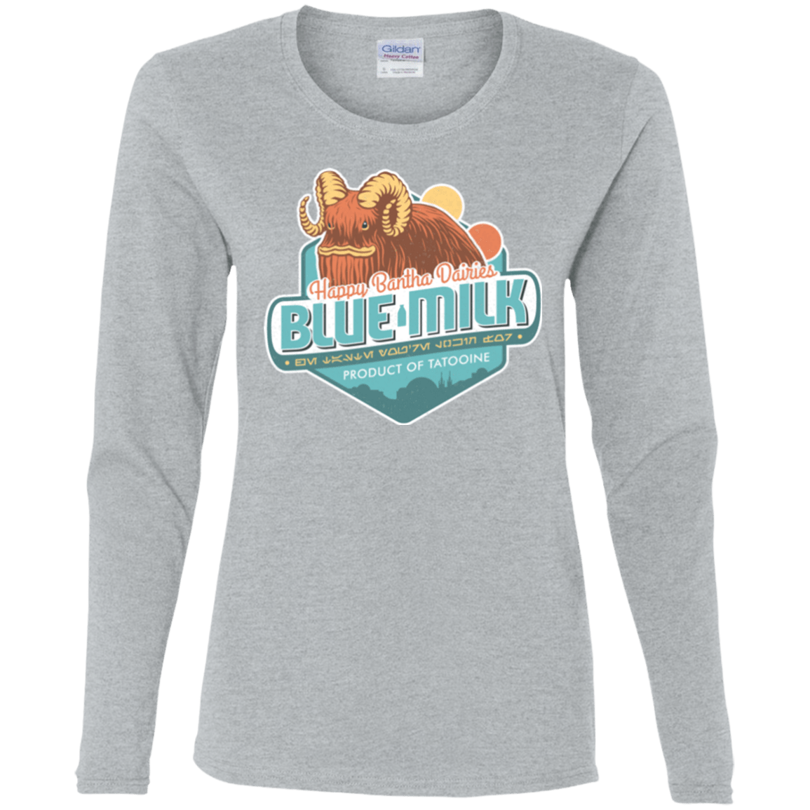 T-Shirts Sport Grey / S Blue Milk Women's Long Sleeve T-Shirt