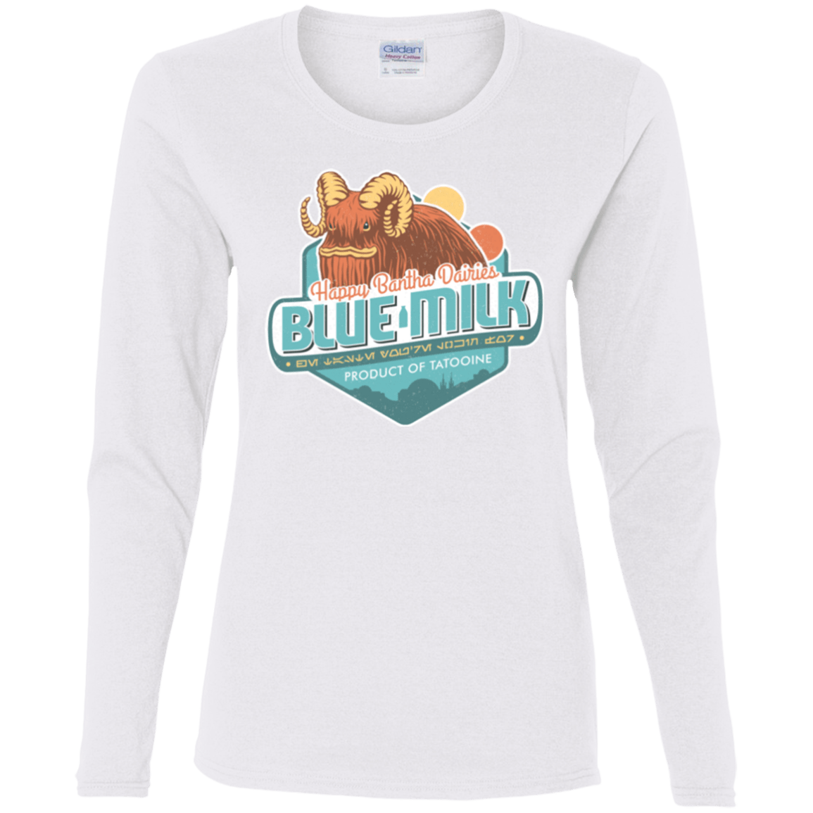 T-Shirts White / S Blue Milk Women's Long Sleeve T-Shirt