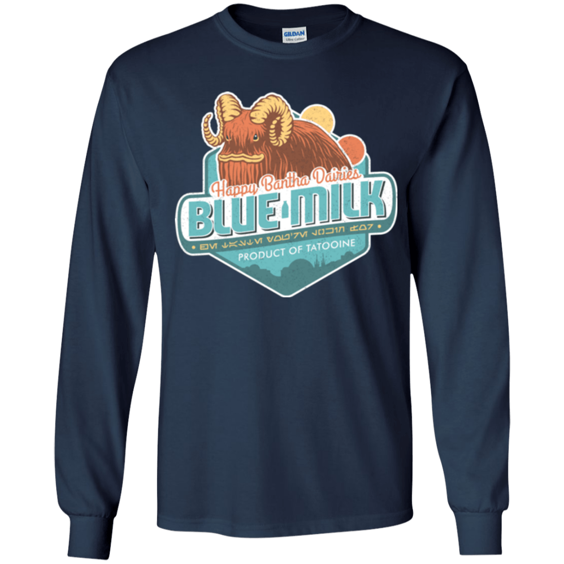 T-Shirts Navy / YS Blue Milk Youth Long Sleeve T-Shirt