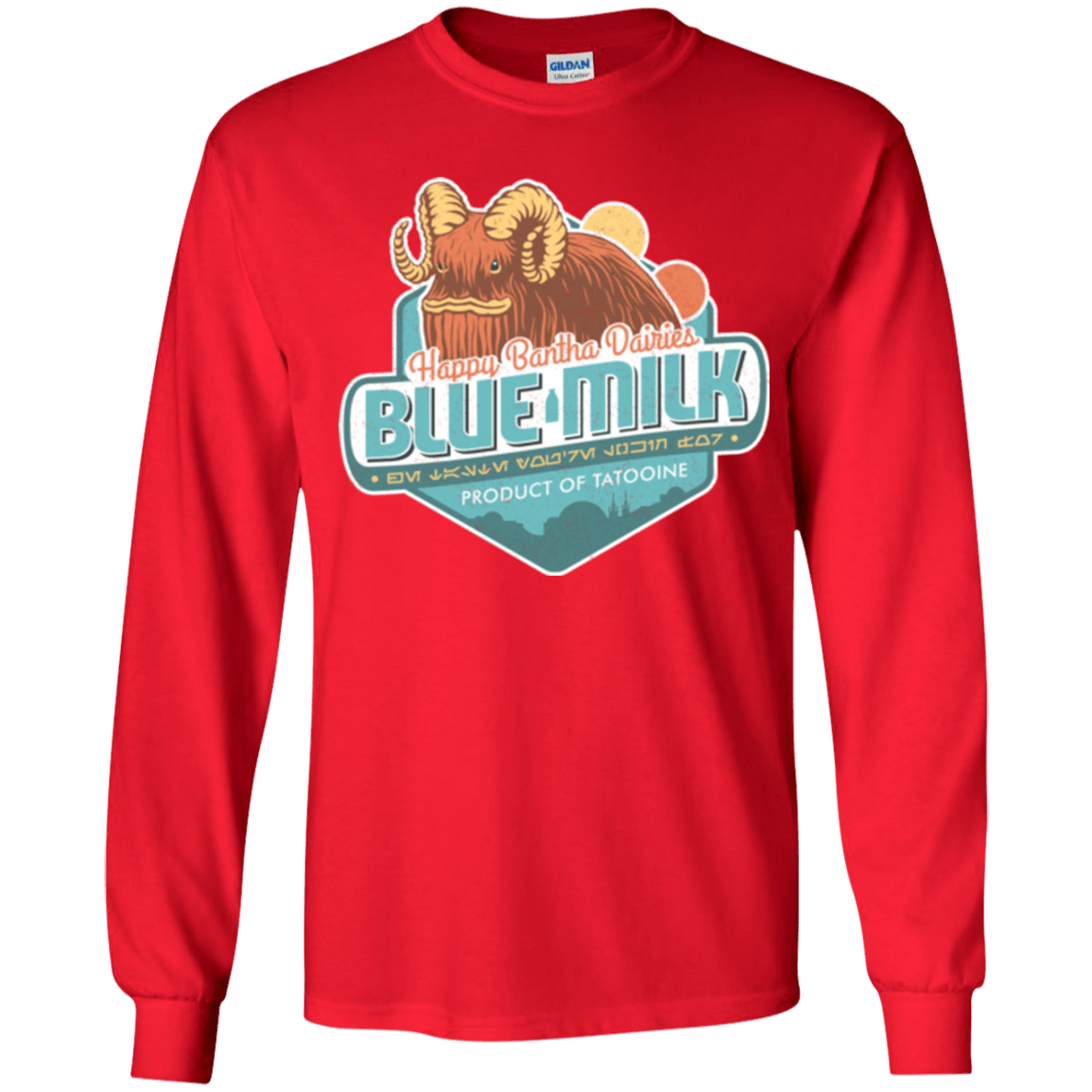 T-Shirts Red / YS Blue Milk Youth Long Sleeve T-Shirt