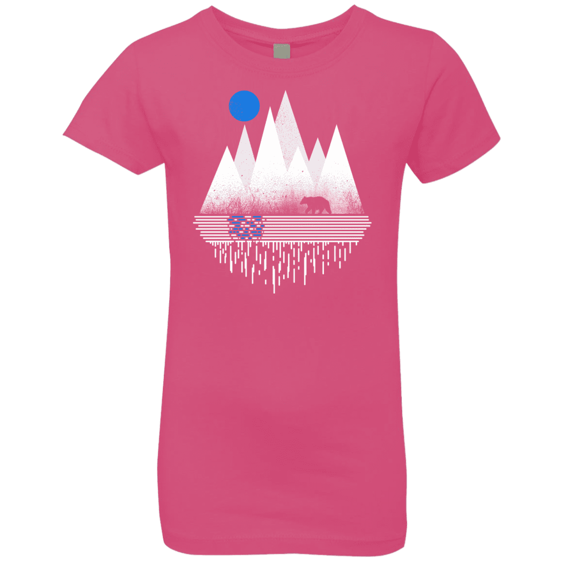 T-Shirts Hot Pink / YXS Blue Moon Girls Premium T-Shirt