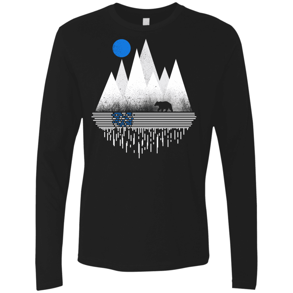 T-Shirts Black / S Blue Moon Men's Premium Long Sleeve