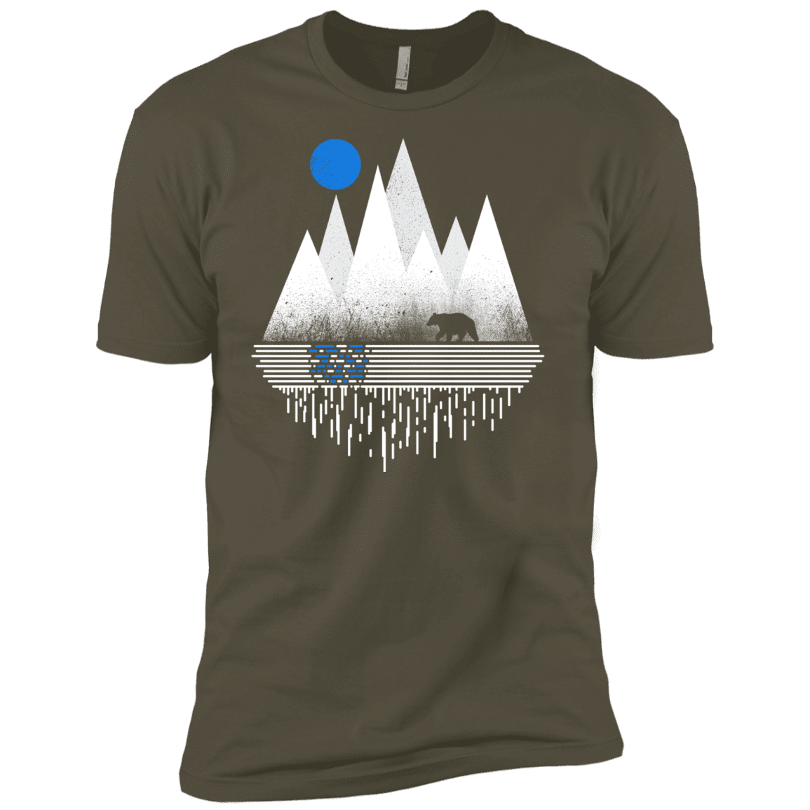 T-Shirts Military Green / X-Small Blue Moon Men's Premium T-Shirt