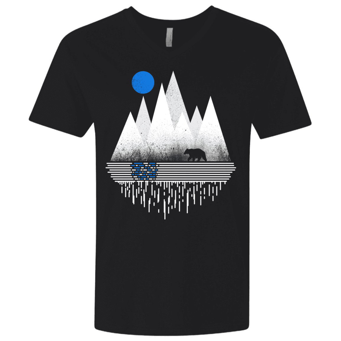 T-Shirts Black / X-Small Blue Moon Men's Premium V-Neck