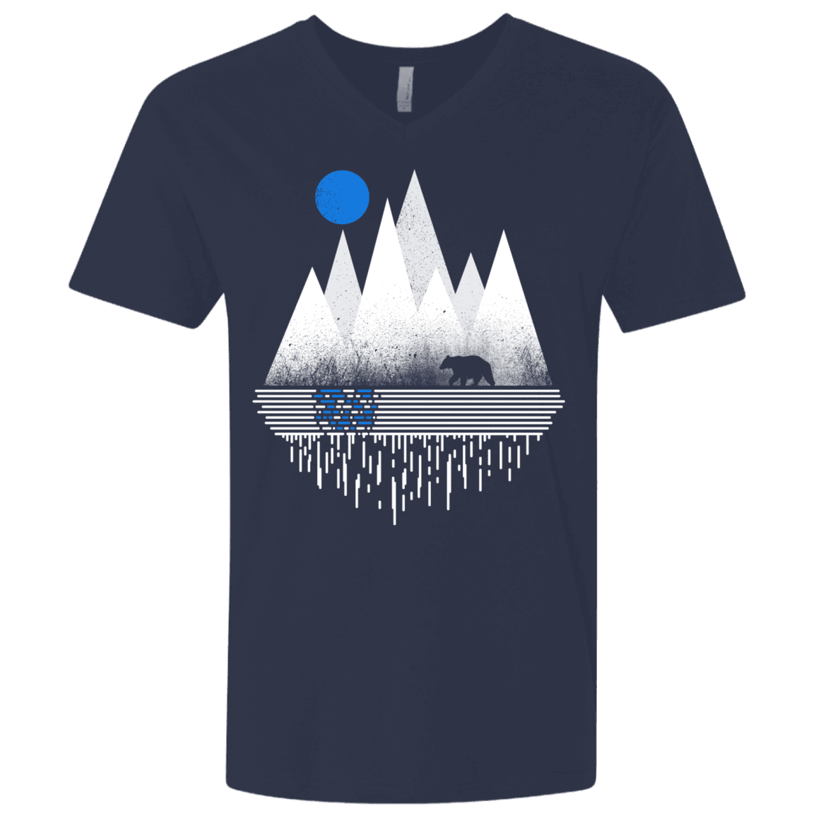 T-Shirts Midnight Navy / X-Small Blue Moon Men's Premium V-Neck