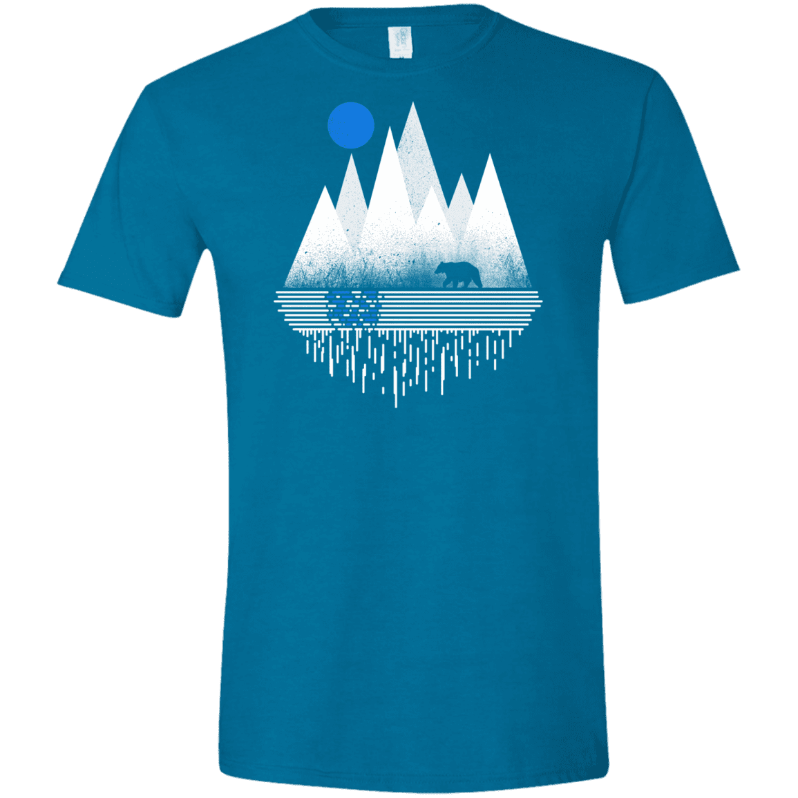 T-Shirts Antique Sapphire / S Blue Moon Men's Semi-Fitted Softstyle