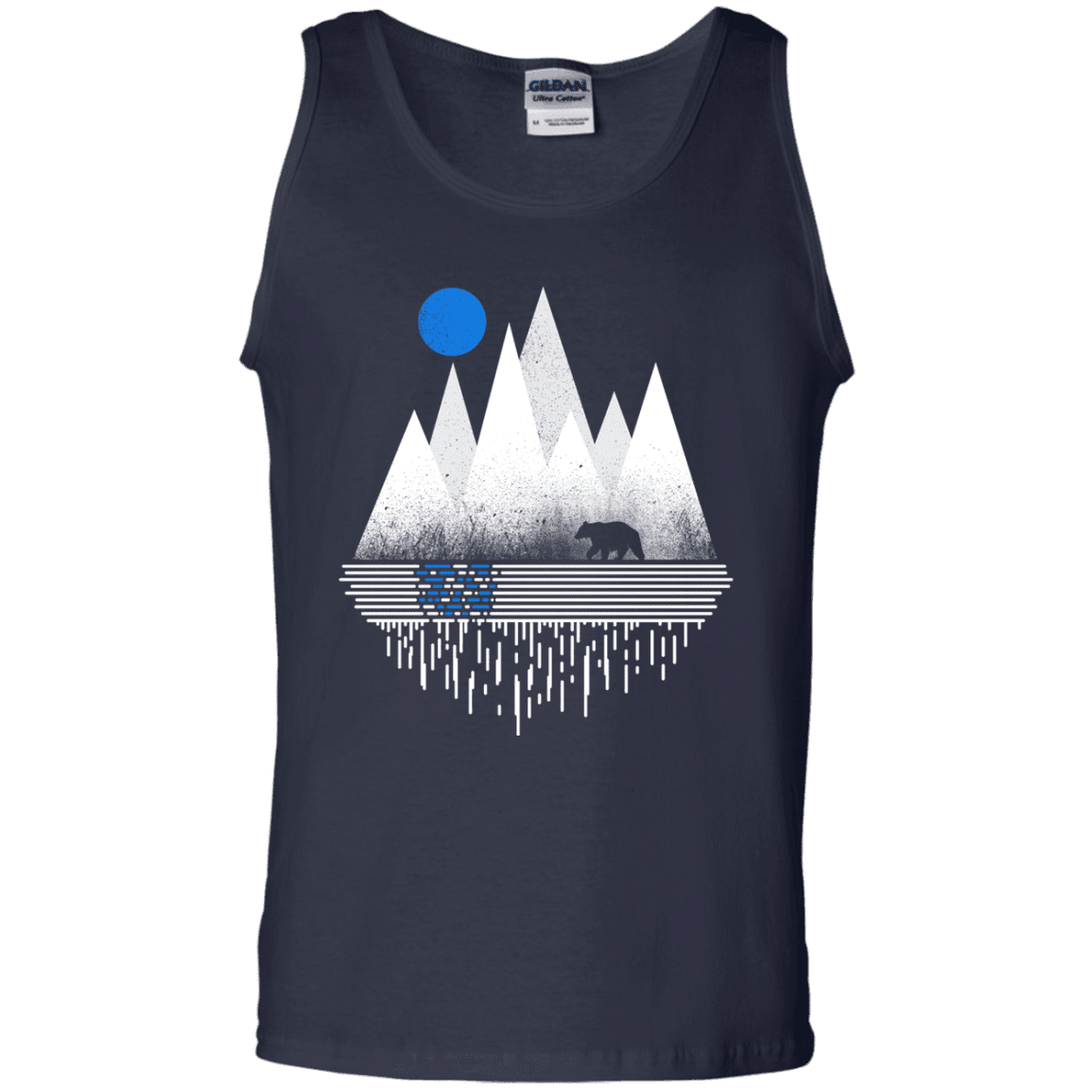 T-Shirts Navy / S Blue Moon Men's Tank Top