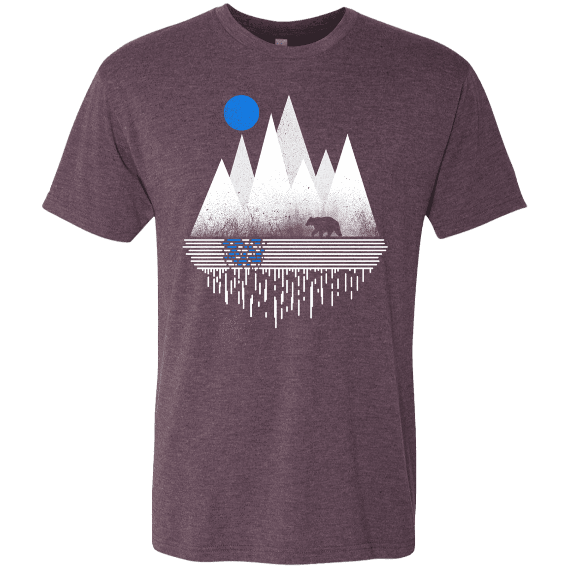 T-Shirts Vintage Purple / S Blue Moon Men's Triblend T-Shirt