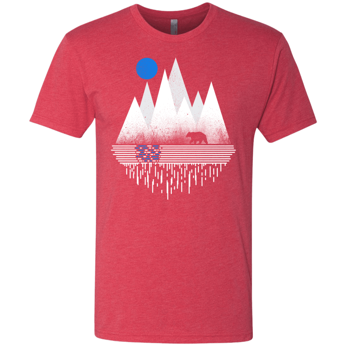 T-Shirts Vintage Red / S Blue Moon Men's Triblend T-Shirt