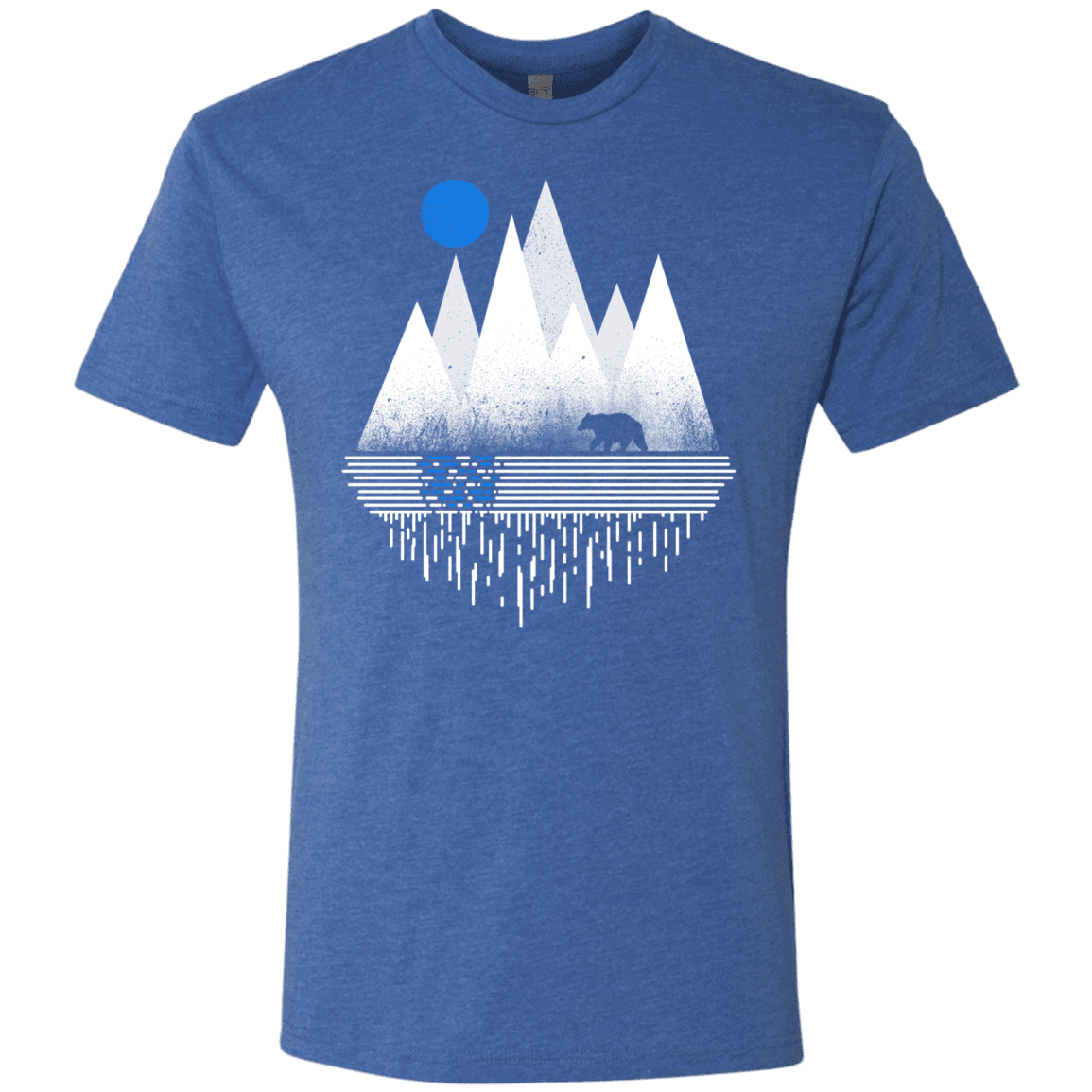 T-Shirts Vintage Royal / S Blue Moon Men's Triblend T-Shirt