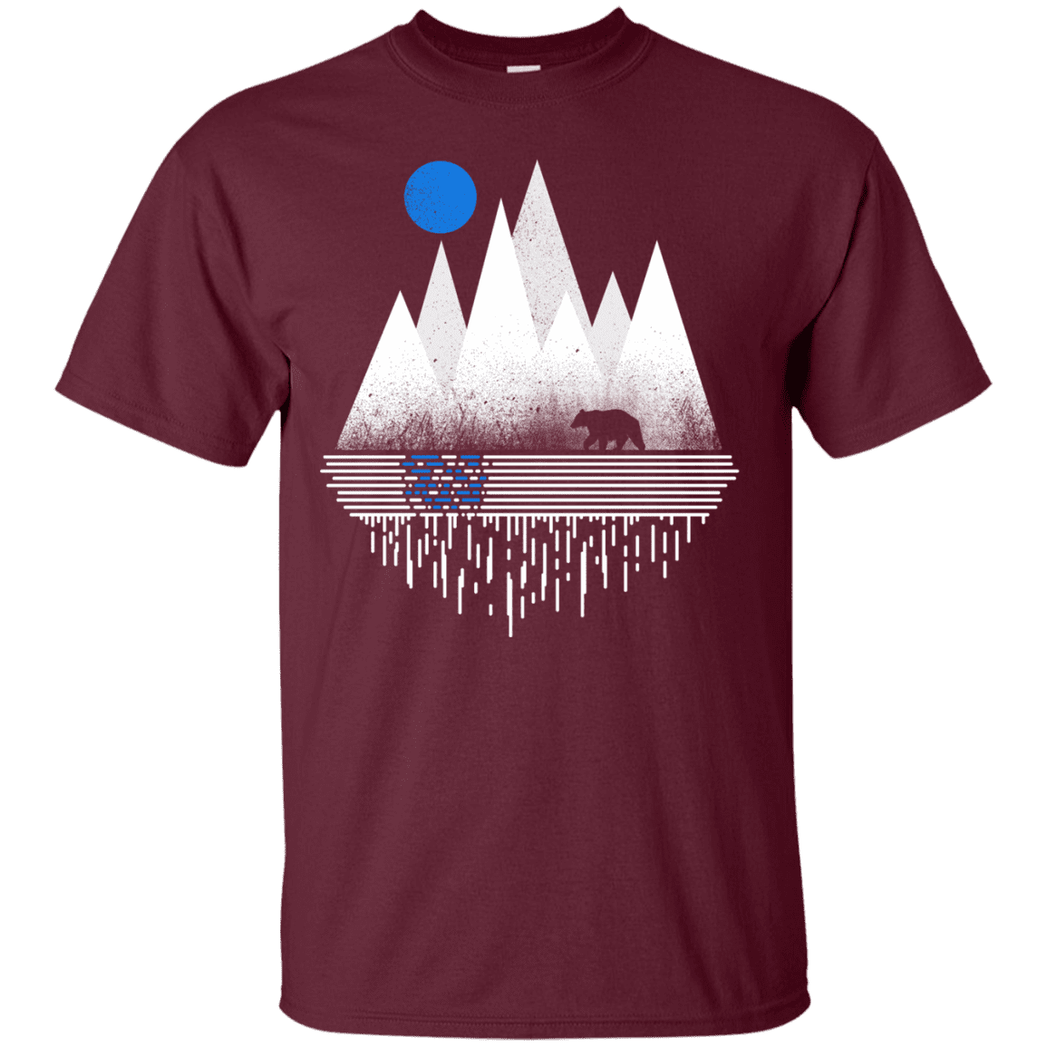 T-Shirts Maroon / S Blue Moon T-Shirt