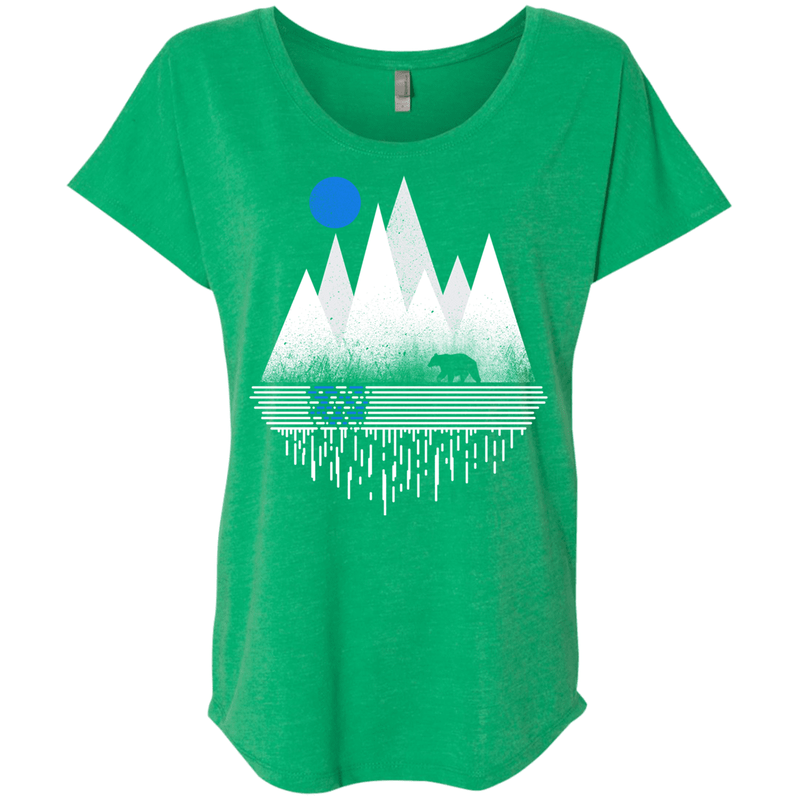 T-Shirts Envy / X-Small Blue Moon Triblend Dolman Sleeve