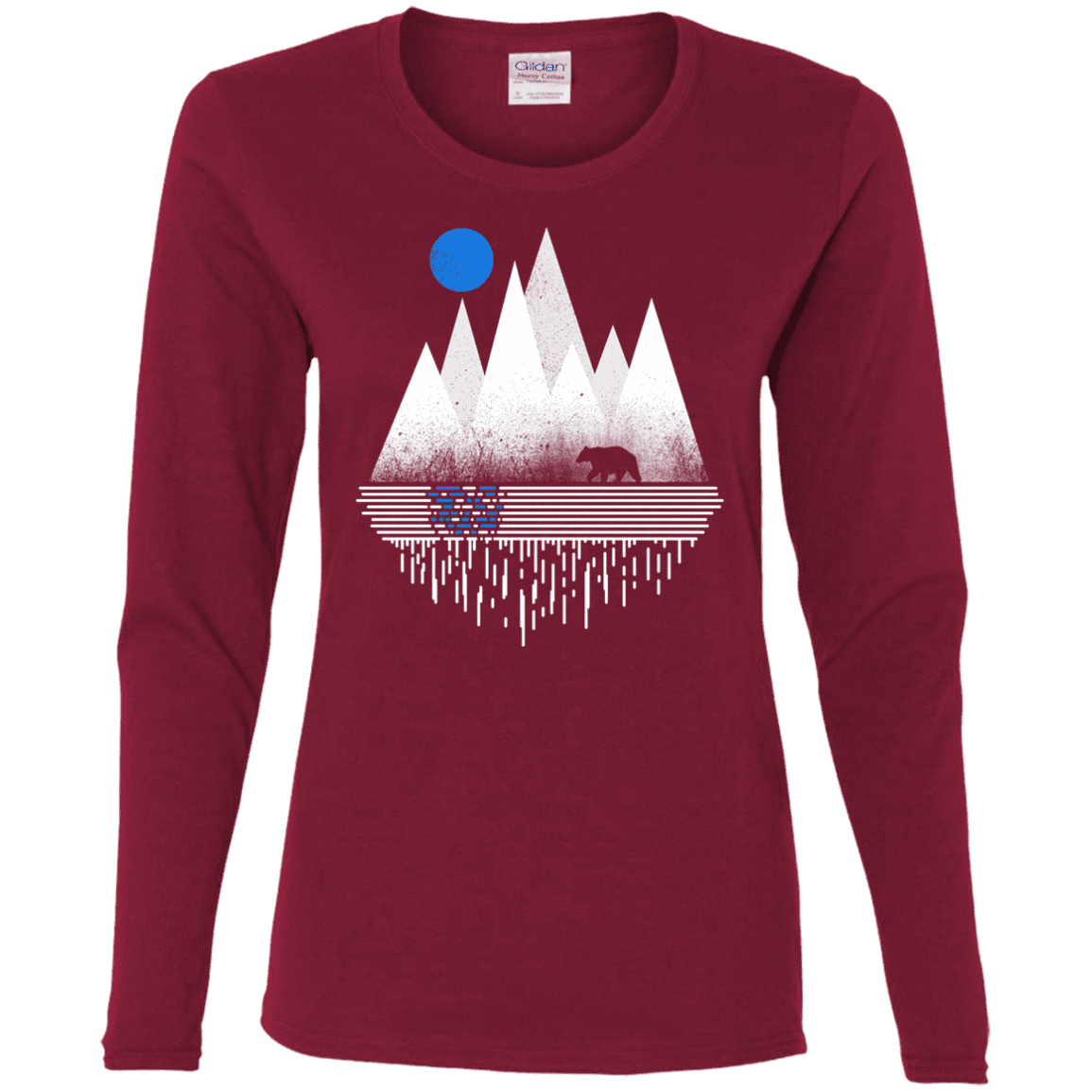 T-Shirts Cardinal / S Blue Moon Women's Long Sleeve T-Shirt