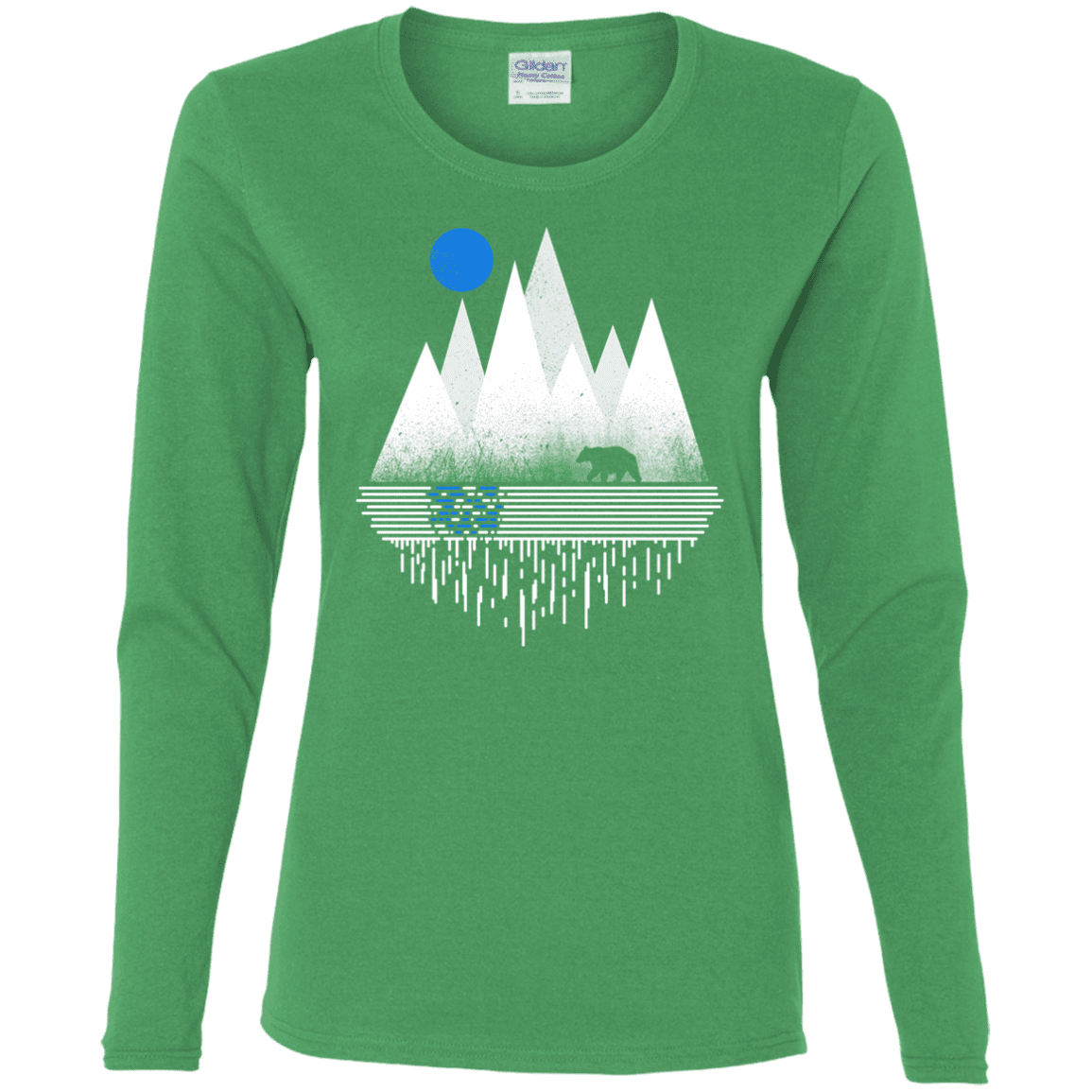 T-Shirts Irish Green / S Blue Moon Women's Long Sleeve T-Shirt