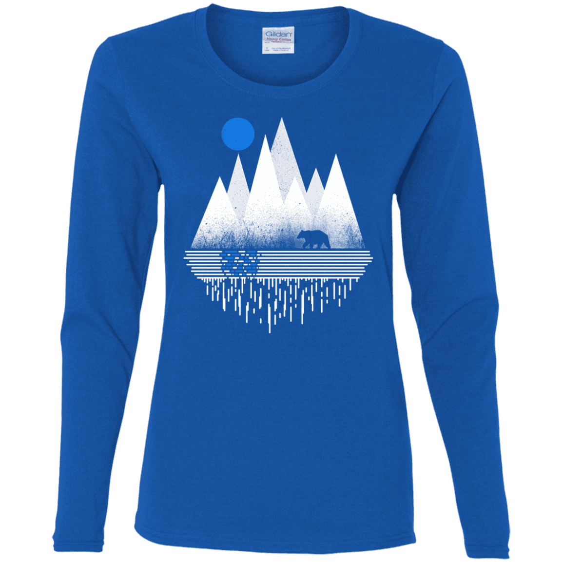 T-Shirts Royal / S Blue Moon Women's Long Sleeve T-Shirt