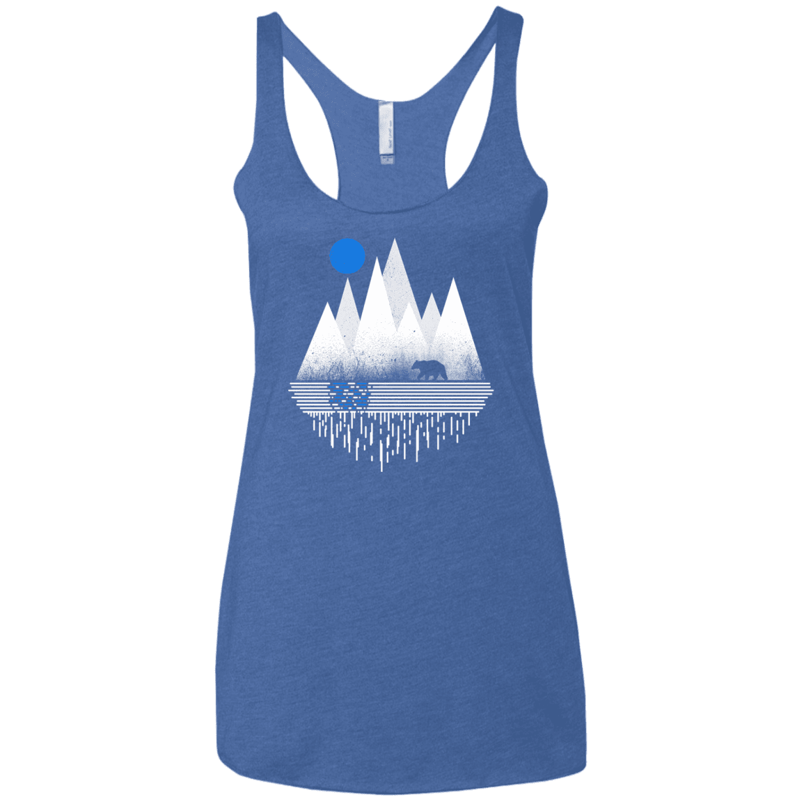 T-Shirts Vintage Royal / X-Small Blue Moon Women's Triblend Racerback Tank