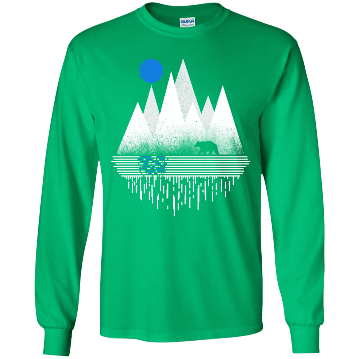 T-Shirts Irish Green / YS Blue Moon Youth Long Sleeve T-Shirt