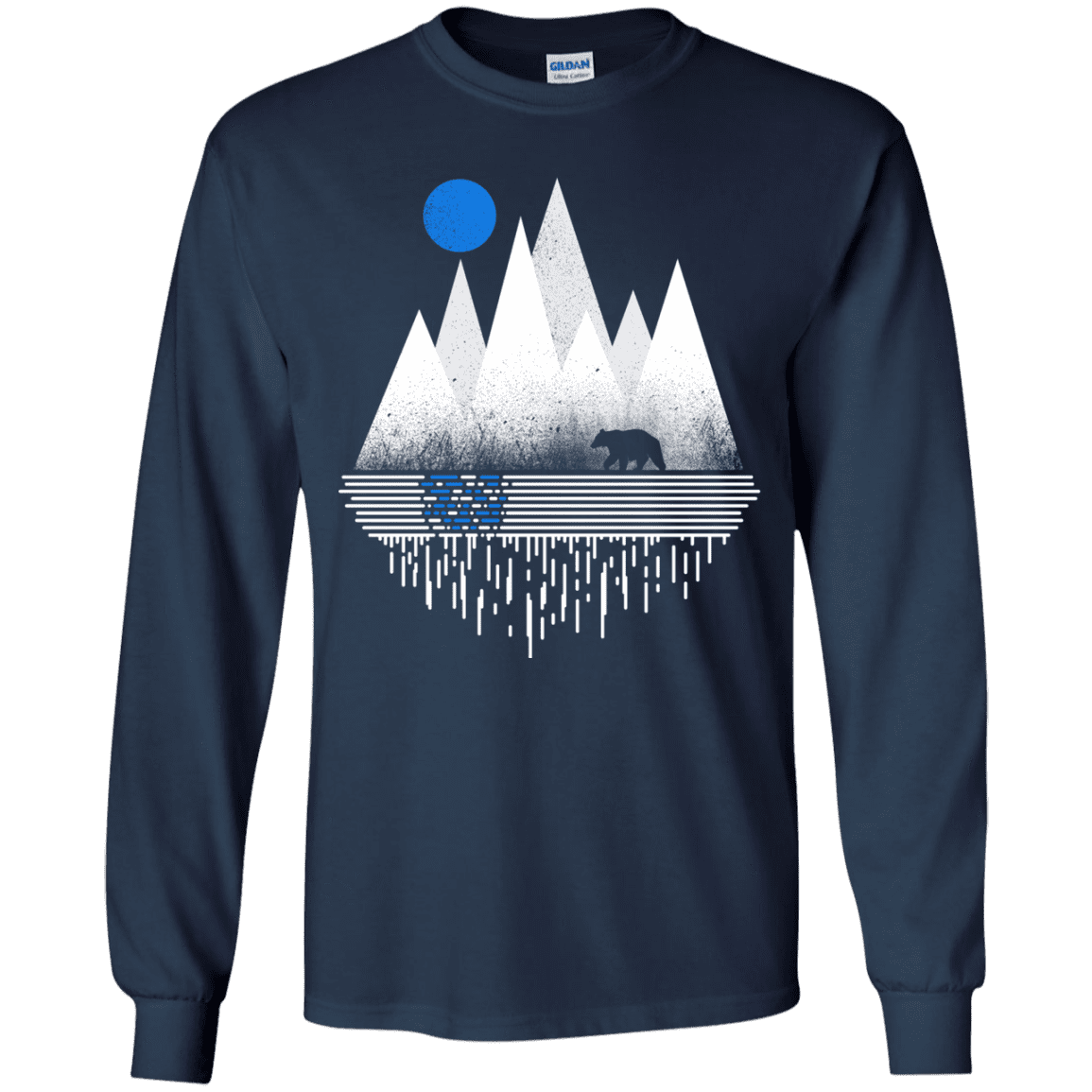 T-Shirts Navy / YS Blue Moon Youth Long Sleeve T-Shirt