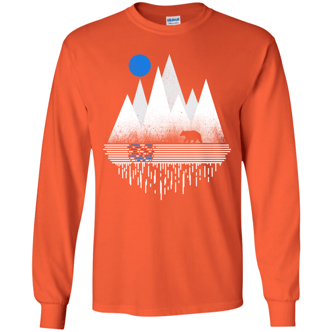 T-Shirts Orange / YS Blue Moon Youth Long Sleeve T-Shirt