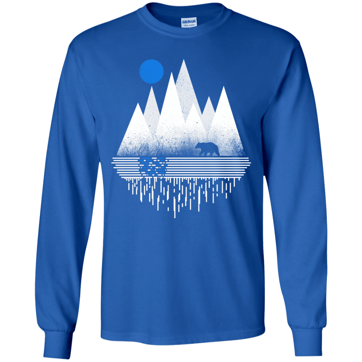 T-Shirts Royal / YS Blue Moon Youth Long Sleeve T-Shirt
