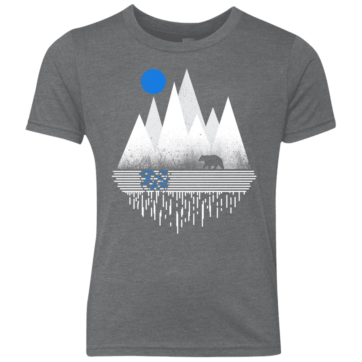 T-Shirts Premium Heather / YXS Blue Moon Youth Triblend T-Shirt