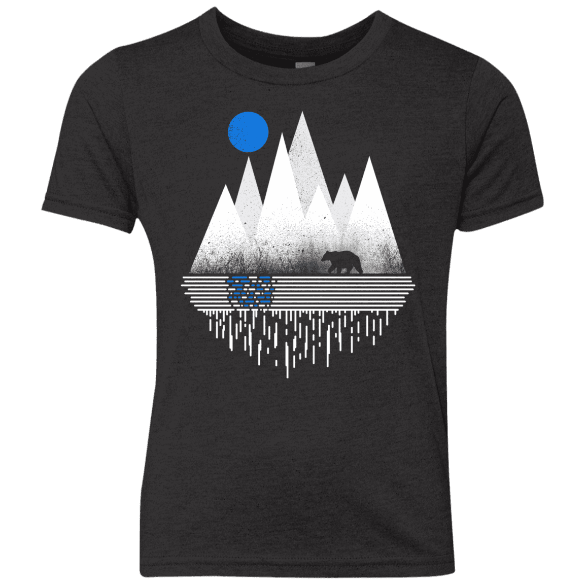 T-Shirts Vintage Black / YXS Blue Moon Youth Triblend T-Shirt