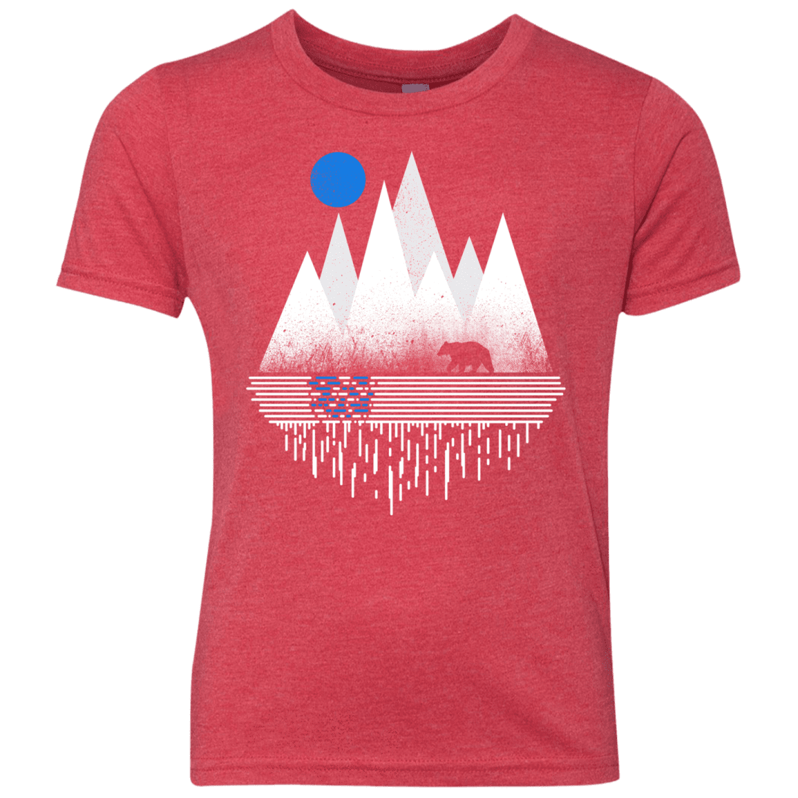 T-Shirts Vintage Red / YXS Blue Moon Youth Triblend T-Shirt
