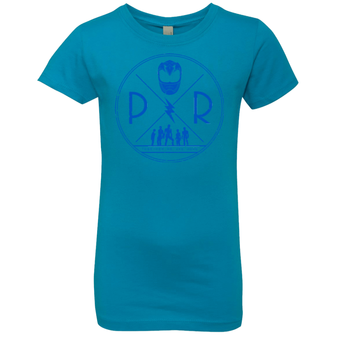 T-Shirts Turquoise / YXS Blue Power Girls Premium T-Shirt