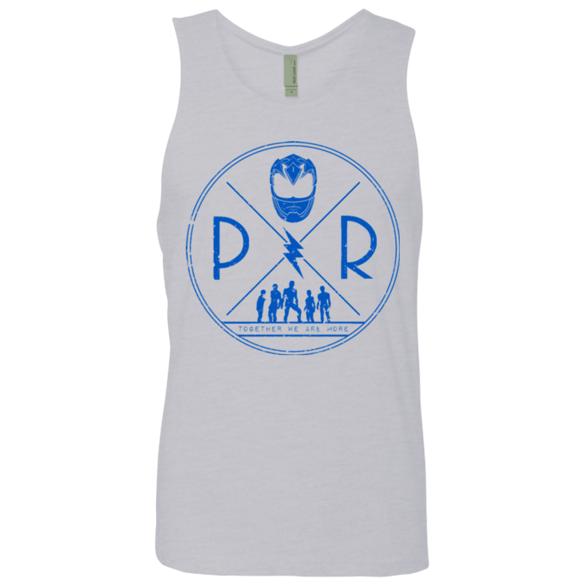 T-Shirts Heather Grey / Small Blue Power Men's Premium Tank Top