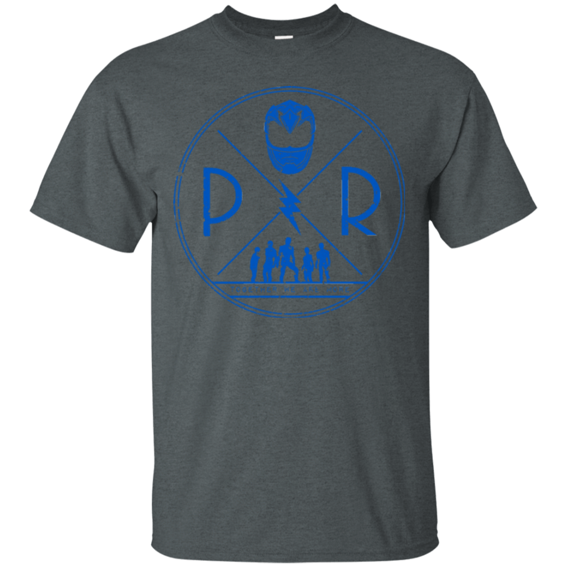 T-Shirts Dark Heather / Small Blue Power T-Shirt