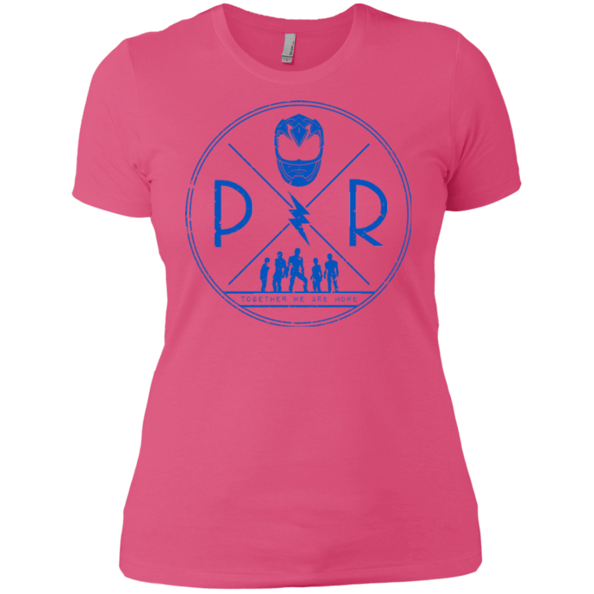 T-Shirts Hot Pink / X-Small Blue Power Women's Premium T-Shirt