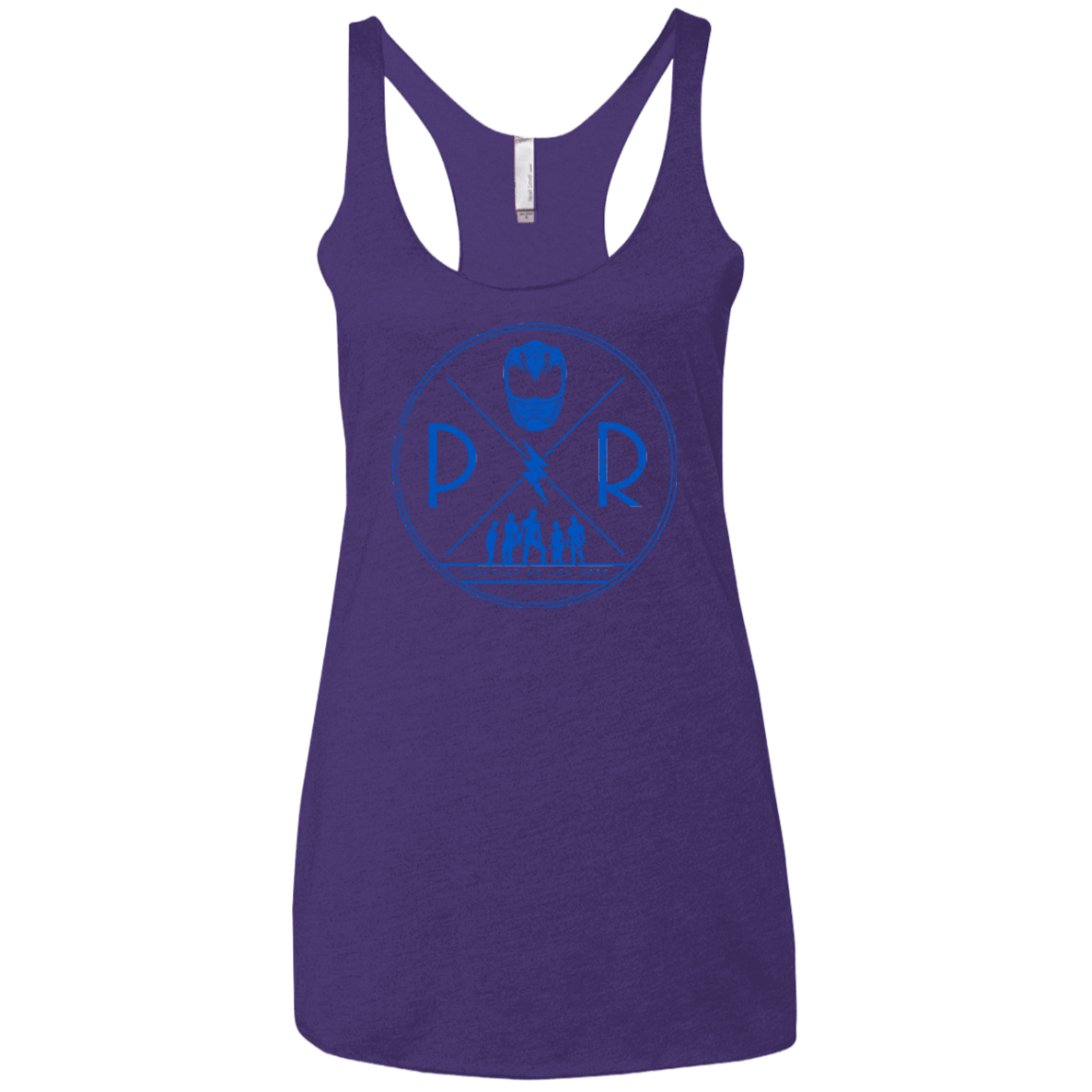 T-Shirts Purple / X-Small Blue Power Women's Triblend Racerback Tank