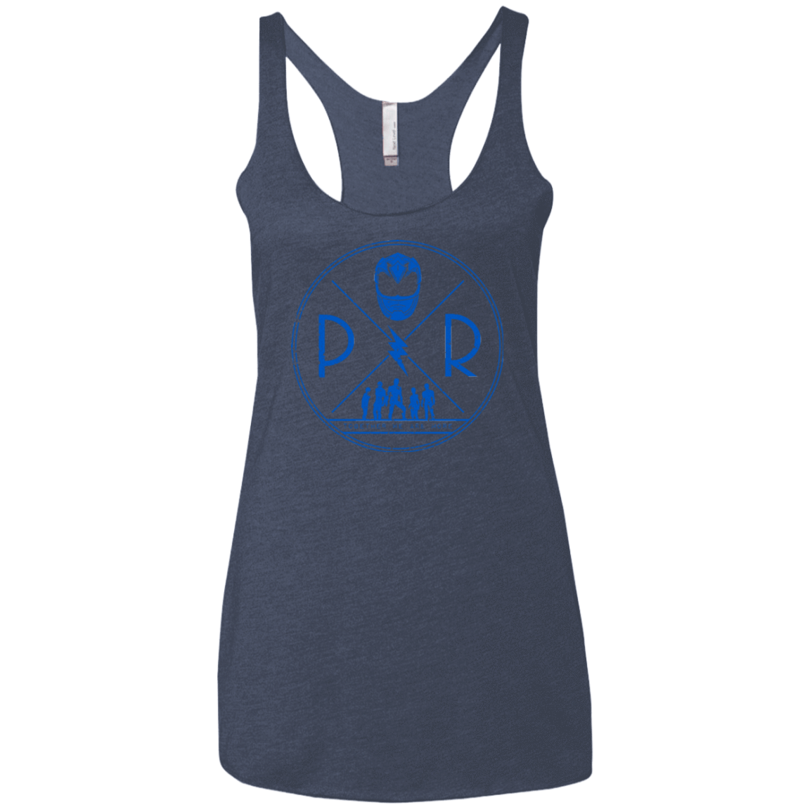 T-Shirts Vintage Navy / X-Small Blue Power Women's Triblend Racerback Tank