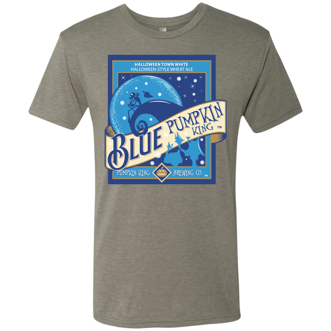 T-Shirts Venetian Grey / Small Blue Pumpkin King Men's Triblend T-Shirt