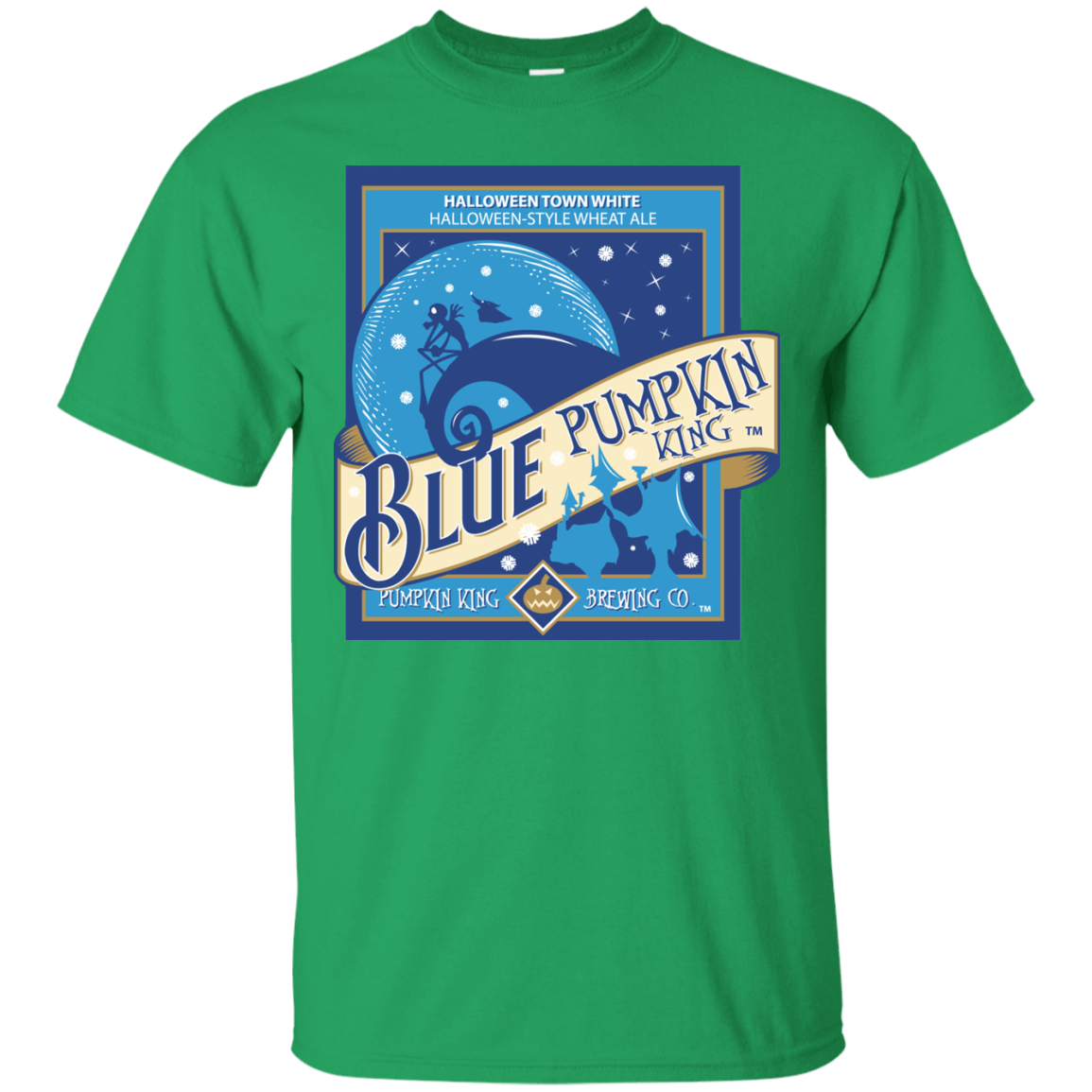 T-Shirts Irish Green / Small Blue Pumpkin King T-Shirt