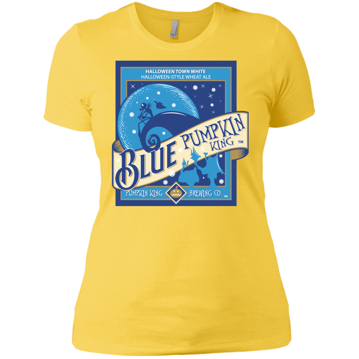 T-Shirts Vibrant Yellow / X-Small Blue Pumpkin King Women's Premium T-Shirt