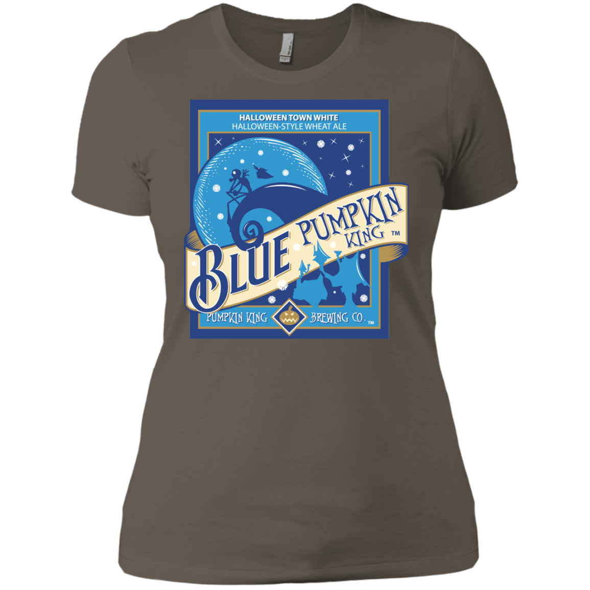 T-Shirts Warm Grey / X-Small Blue Pumpkin King Women's Premium T-Shirt