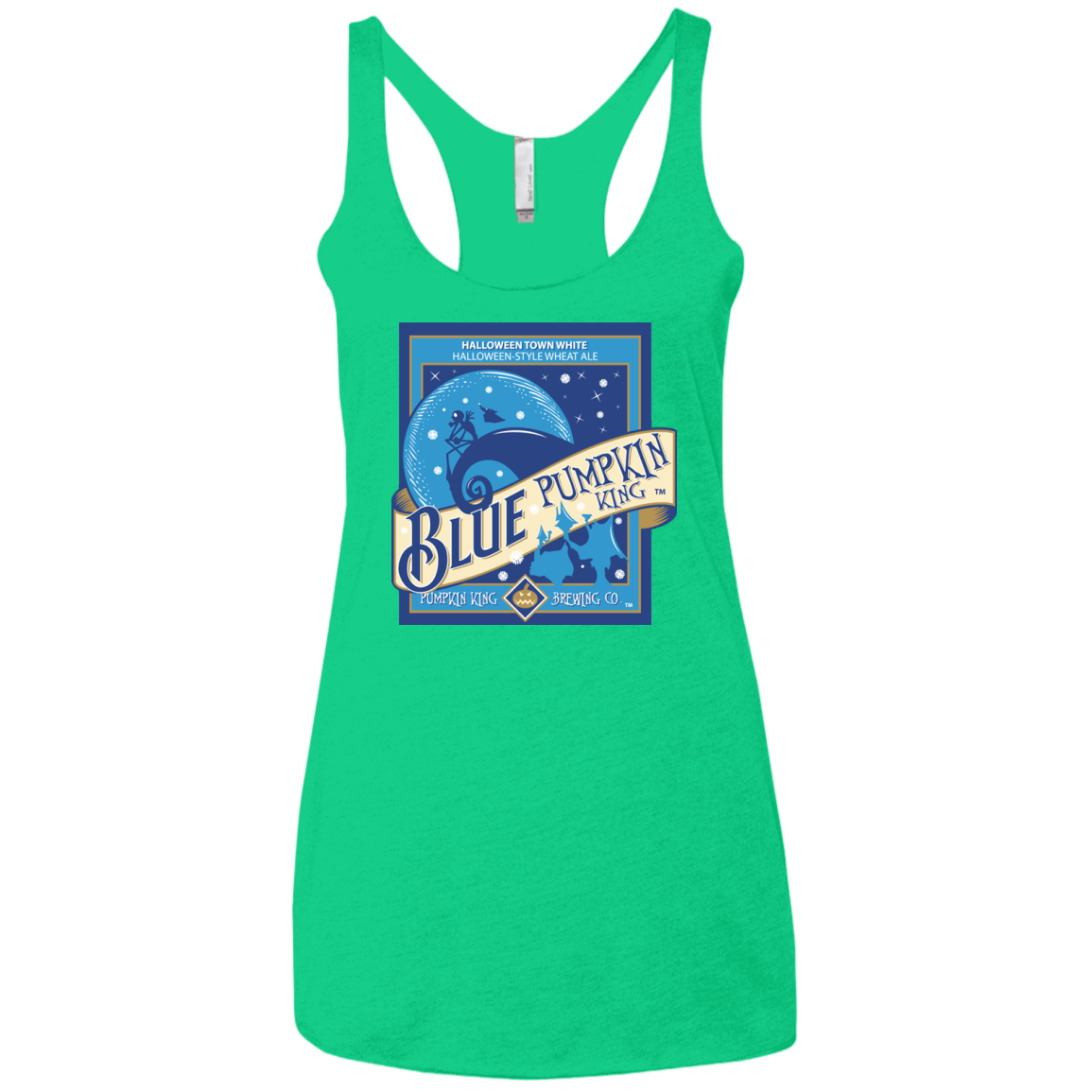 T-Shirts Envy / X-Small Blue Pumpkin King Women's Triblend Racerback Tank
