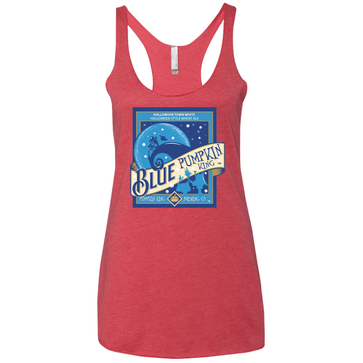 T-Shirts Vintage Red / X-Small Blue Pumpkin King Women's Triblend Racerback Tank
