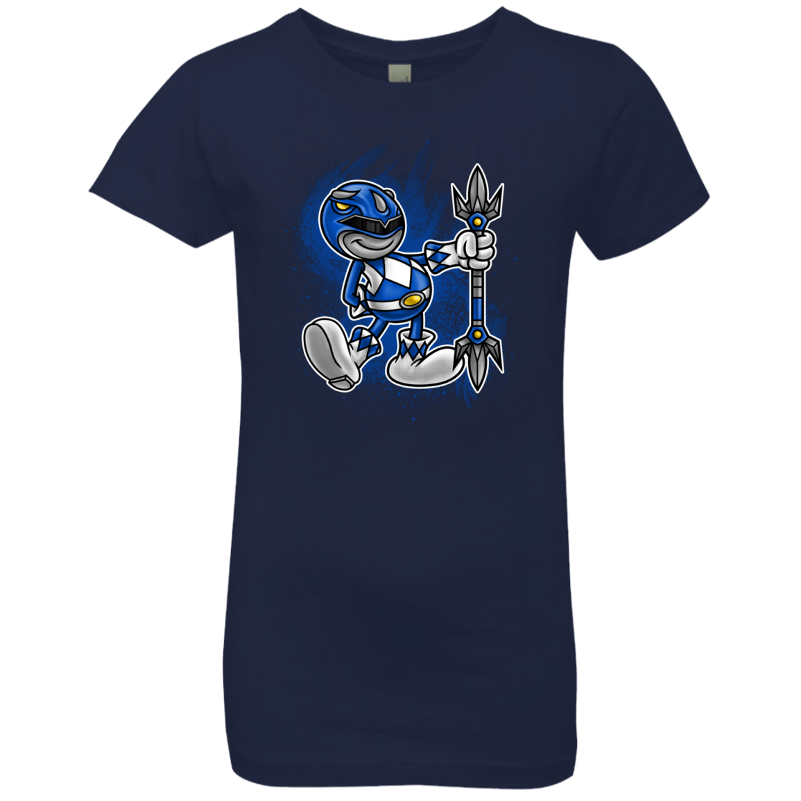 T-Shirts Midnight Navy / YXS Blue Ranger Artwork Girls Premium T-Shirt