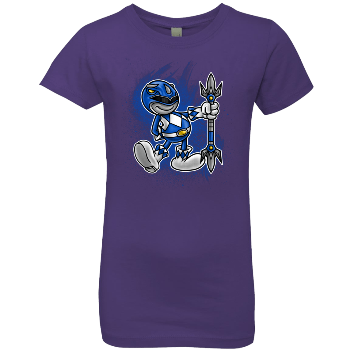 T-Shirts Purple Rush / YXS Blue Ranger Artwork Girls Premium T-Shirt