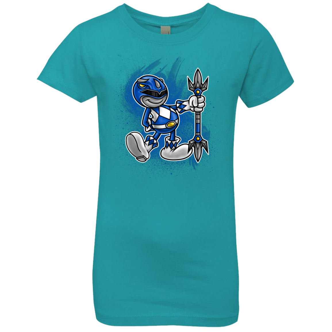 T-Shirts Tahiti Blue / YXS Blue Ranger Artwork Girls Premium T-Shirt