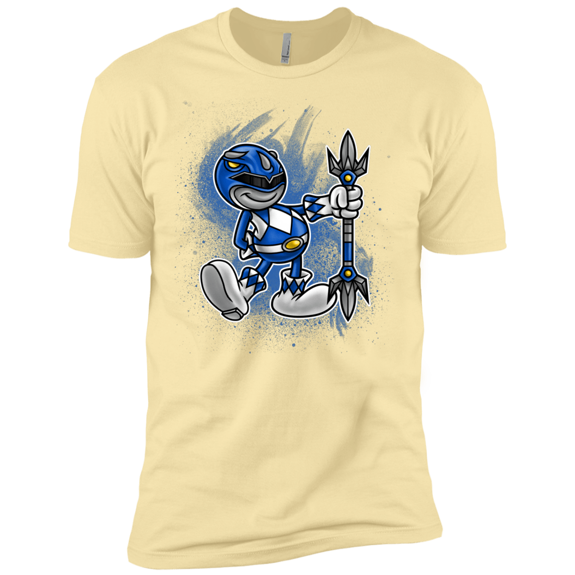 T-Shirts Banana Cream / X-Small Blue Ranger Artwork Men's Premium T-Shirt