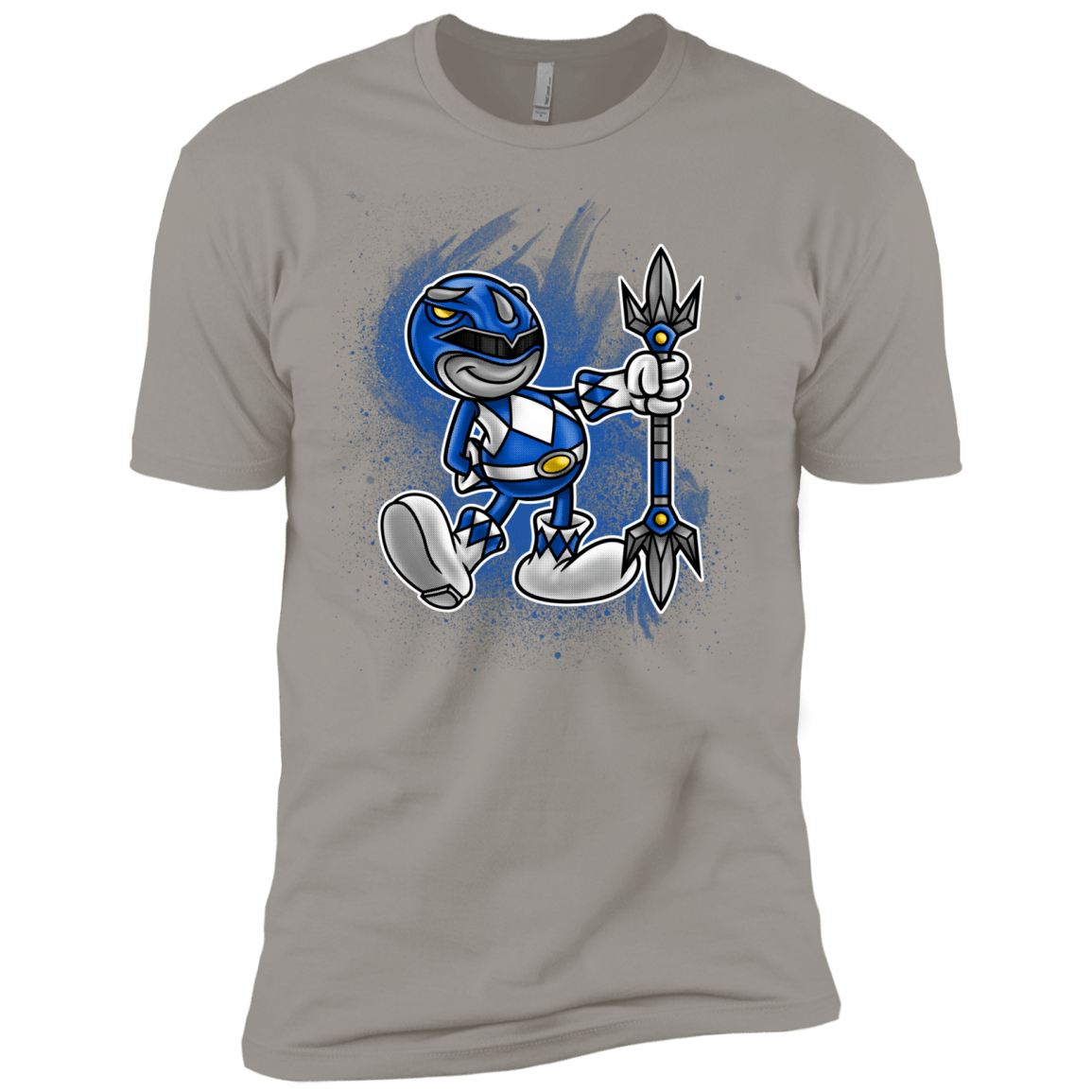 T-Shirts Light Grey / X-Small Blue Ranger Artwork Men's Premium T-Shirt