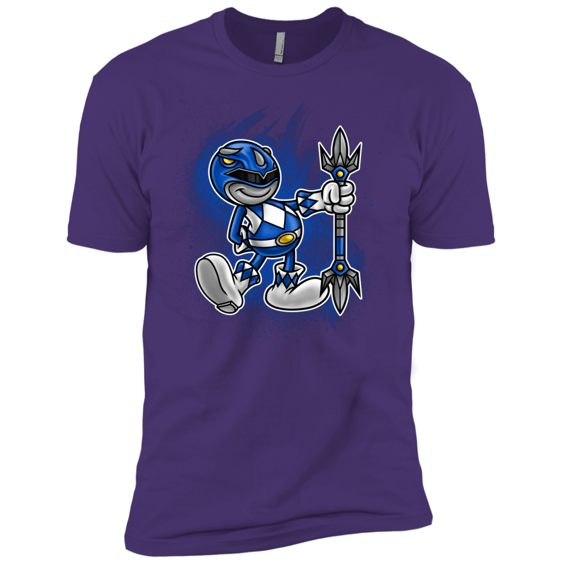 T-Shirts Purple / X-Small Blue Ranger Artwork Men's Premium T-Shirt
