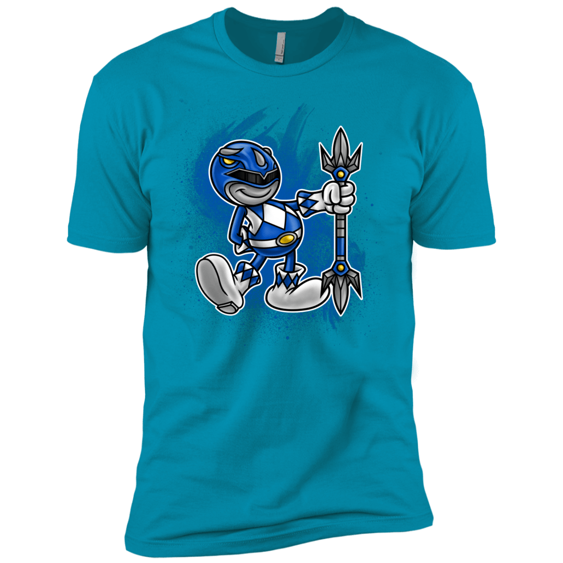 T-Shirts Turquoise / X-Small Blue Ranger Artwork Men's Premium T-Shirt