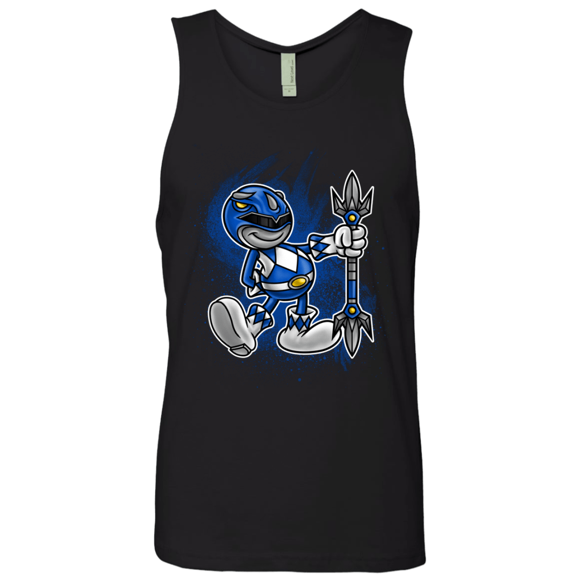 T-Shirts Black / Small Blue Ranger Artwork Men's Premium Tank Top