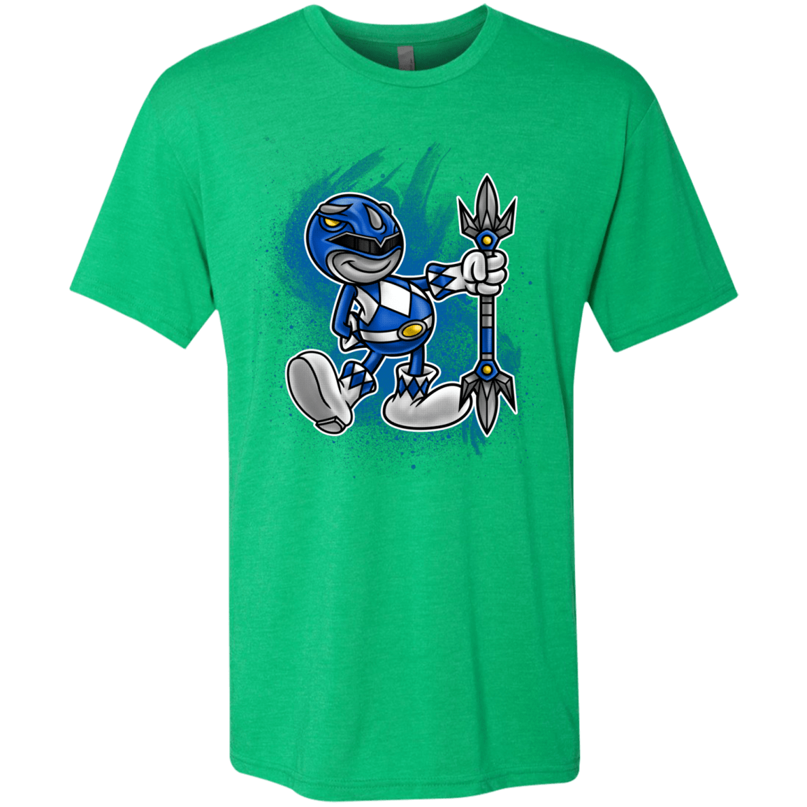 T-Shirts Envy / Small Blue Ranger Artwork Men's Triblend T-Shirt