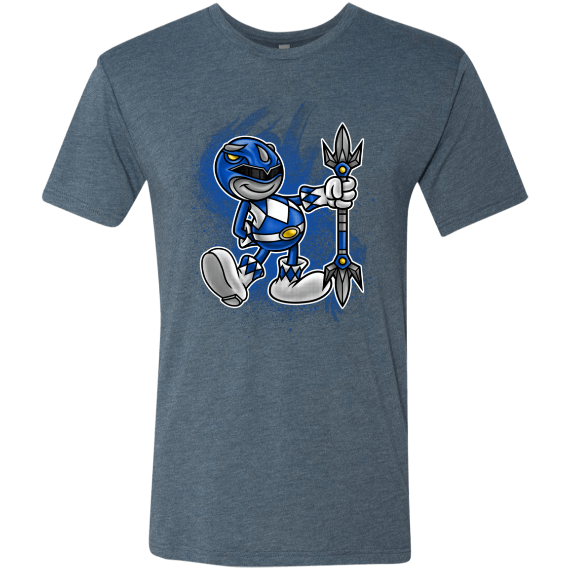 T-Shirts Indigo / Small Blue Ranger Artwork Men's Triblend T-Shirt