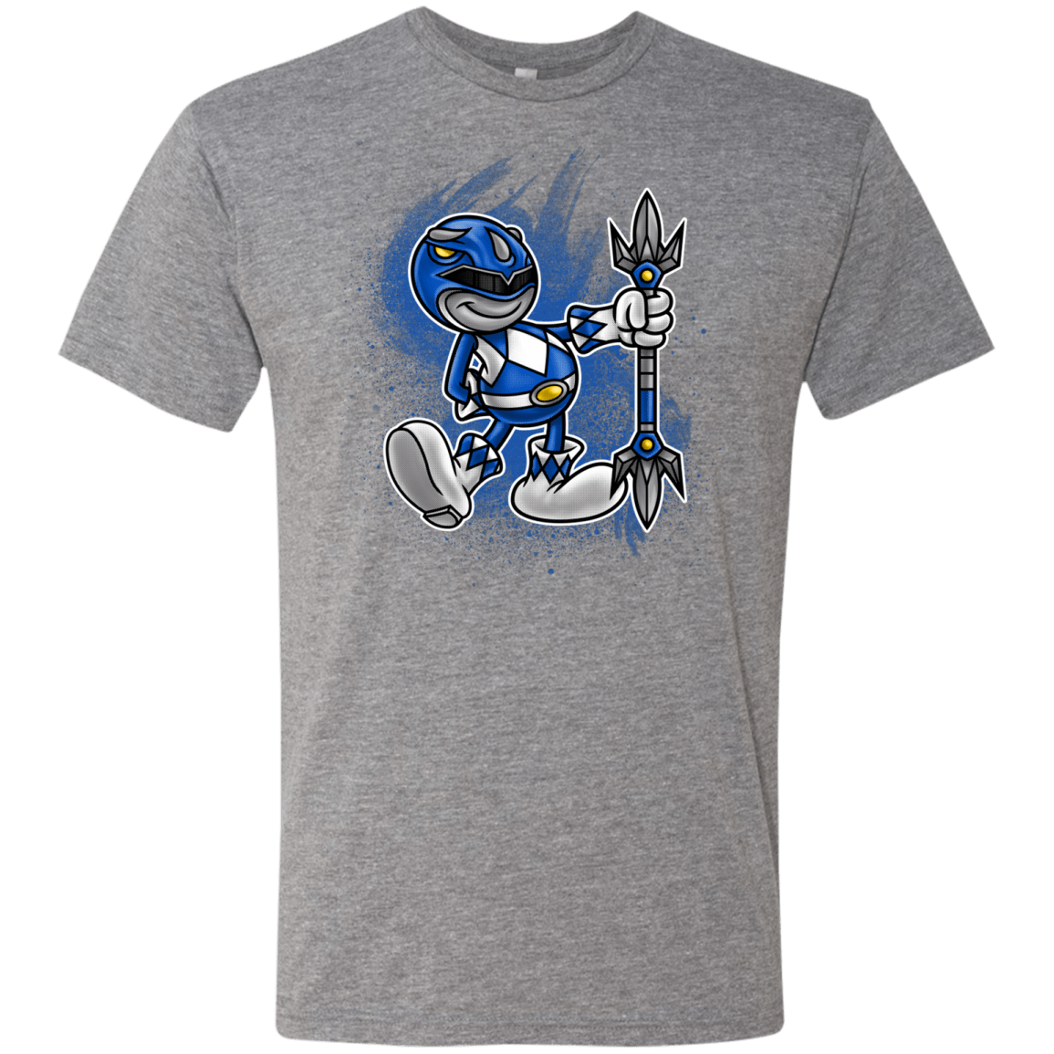 T-Shirts Premium Heather / Small Blue Ranger Artwork Men's Triblend T-Shirt